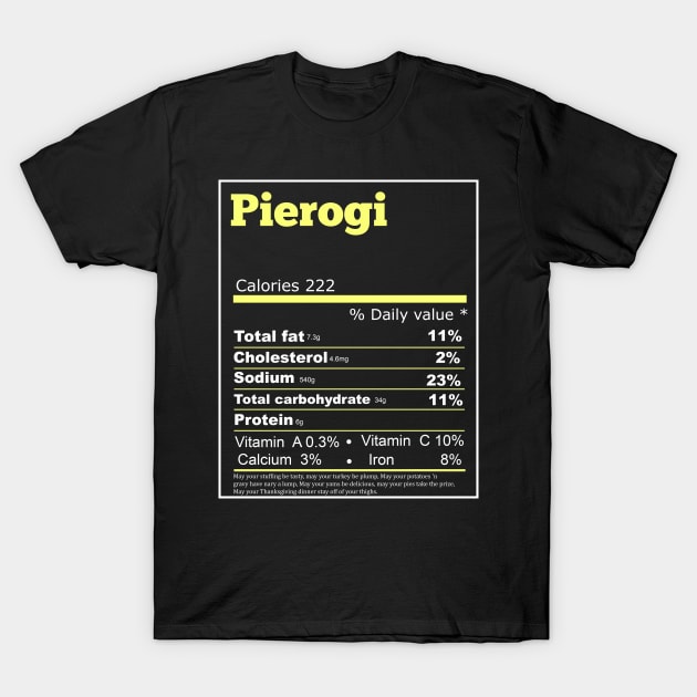 pierogi nutrition T-Shirt by Flipodesigner